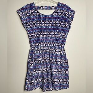 Pink Republic Midi Aztec Print Dress